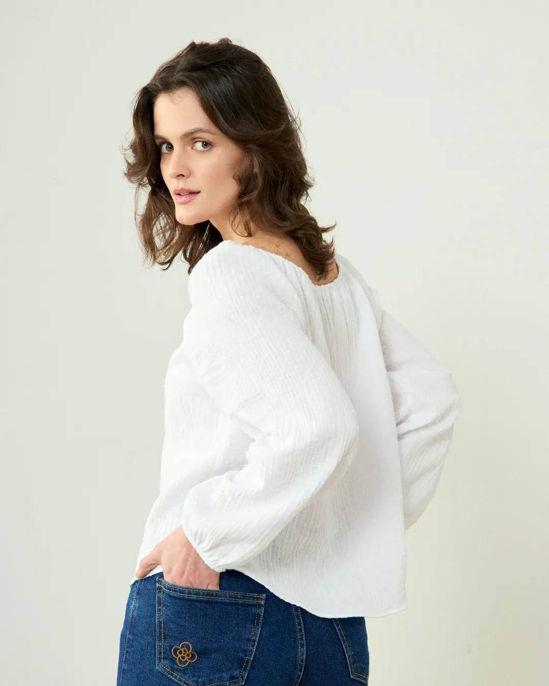 Blusa Teresa Blanca - Imagen 4