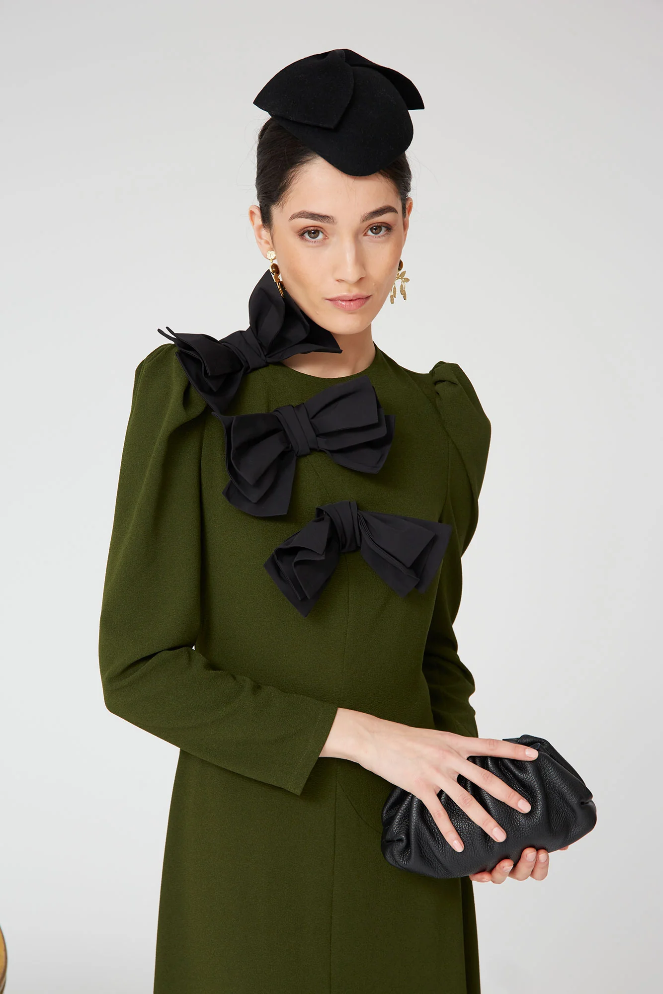 VESTIDO LONA VERDE - Imagen 4