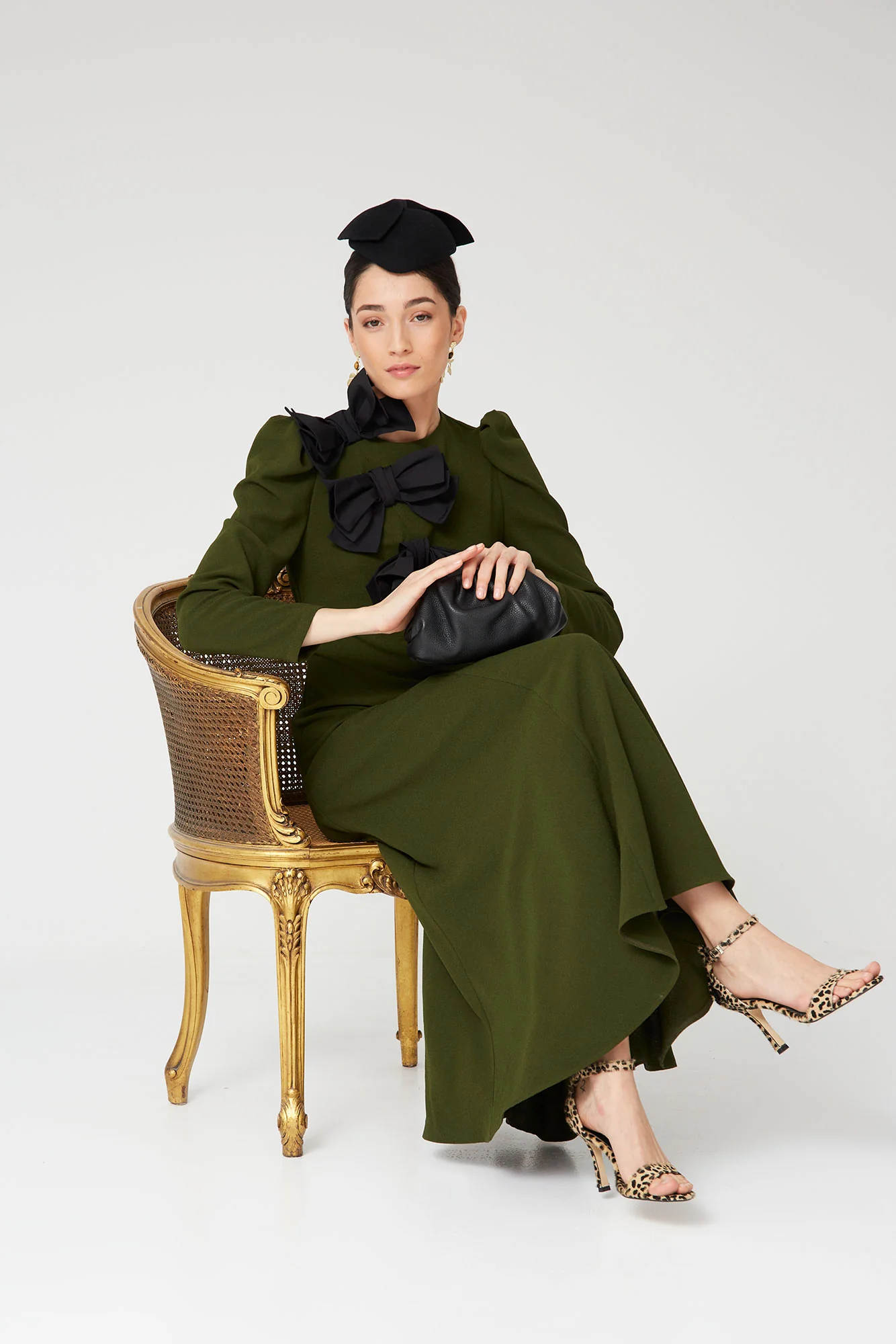 VESTIDO LONA VERDE - Imagen 3