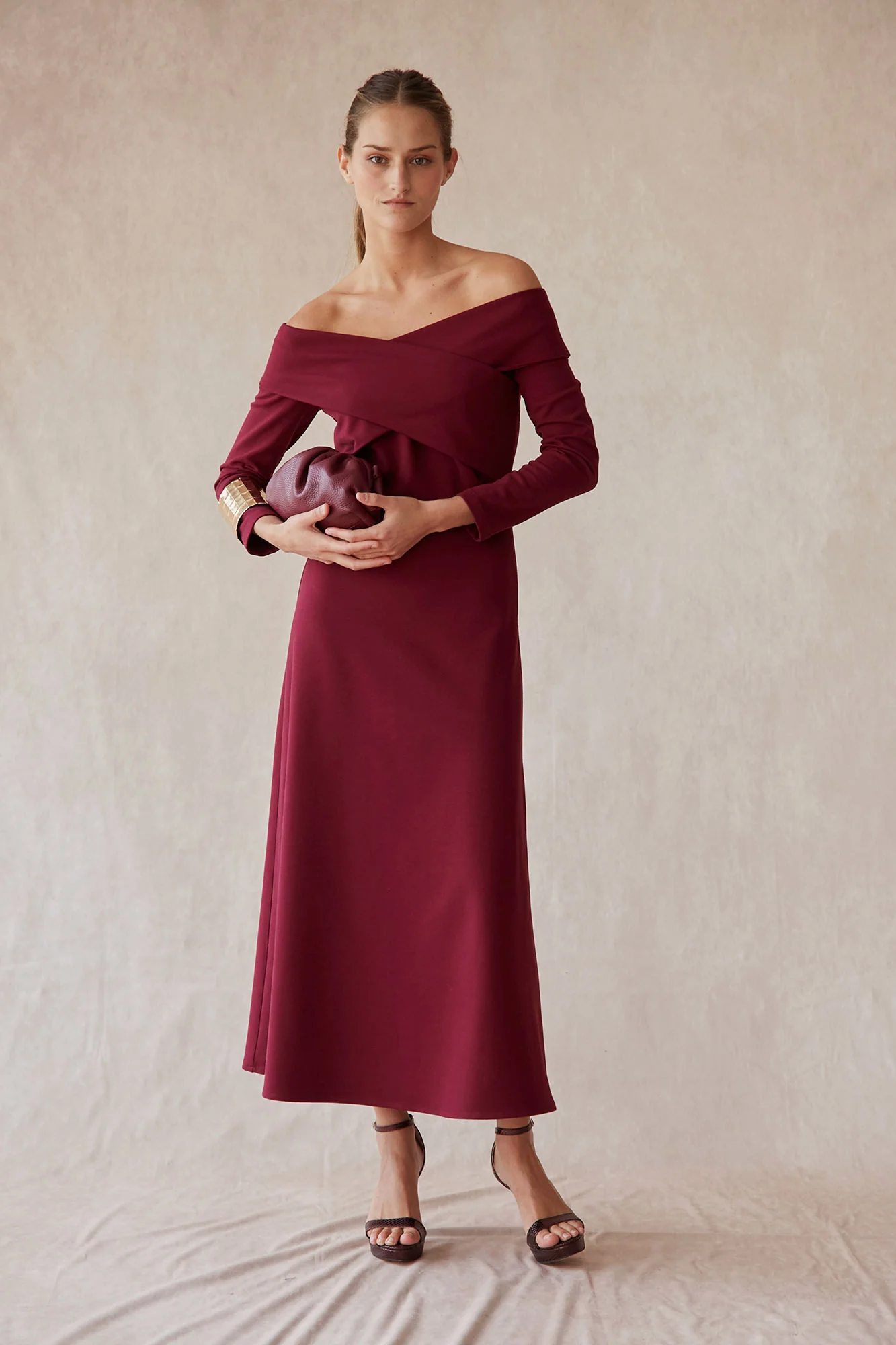 VESTIDO LORIA BURDEOS - Imagen 6