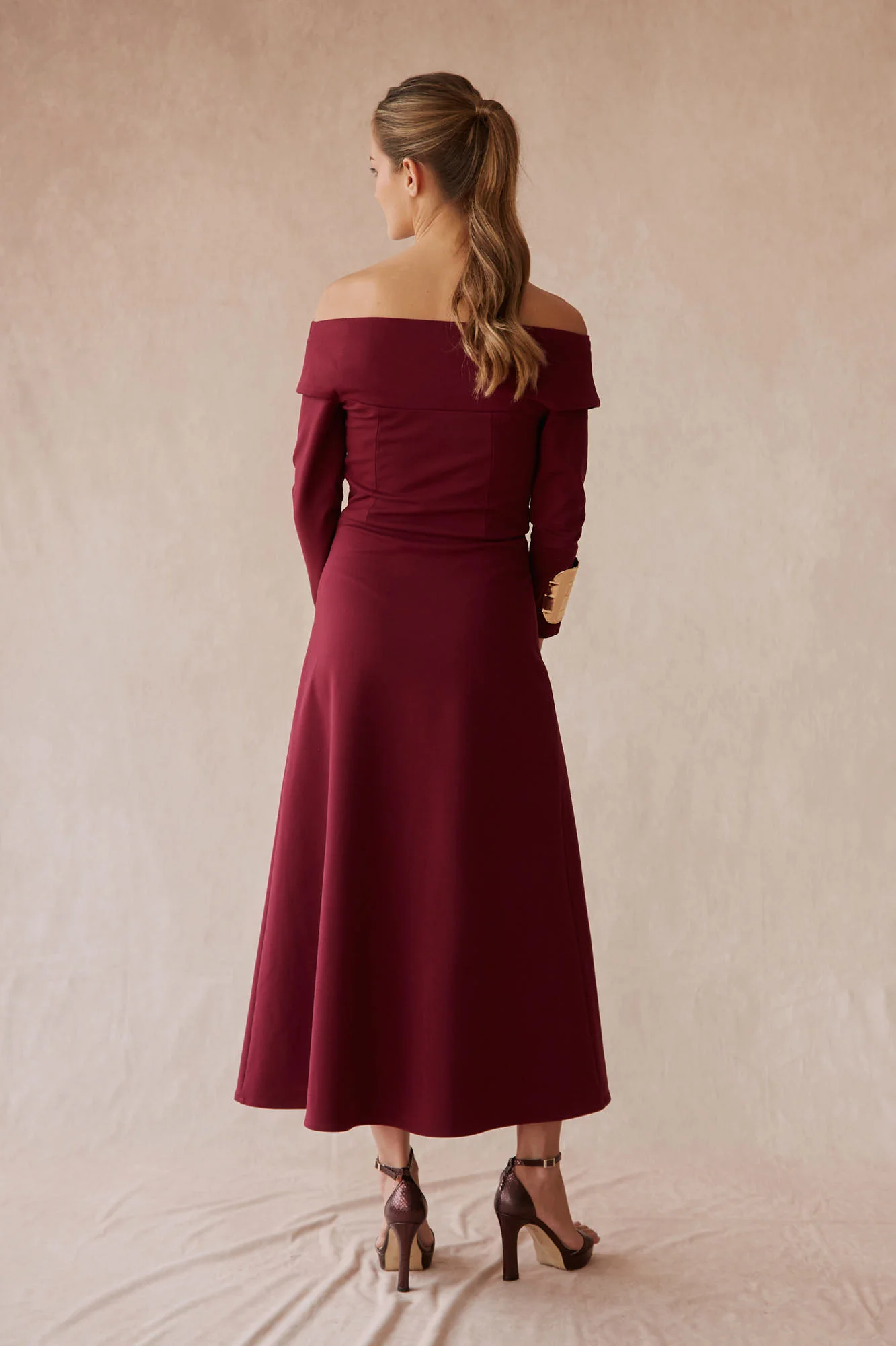 VESTIDO LORIA BURDEOS - Imagen 7