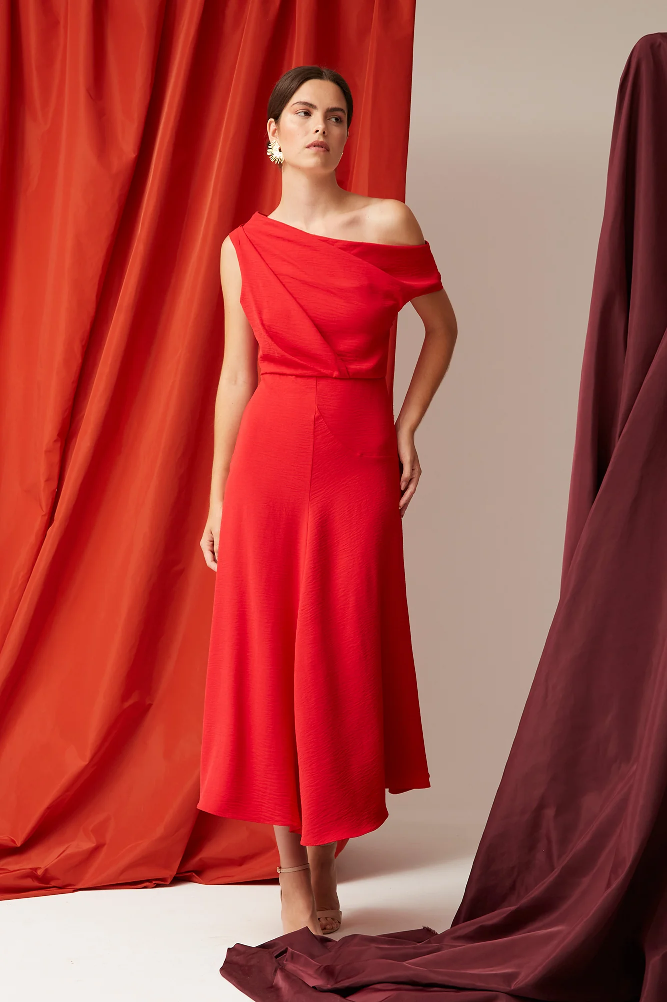 VESTIDO GISELA ROJO - Imagen 3