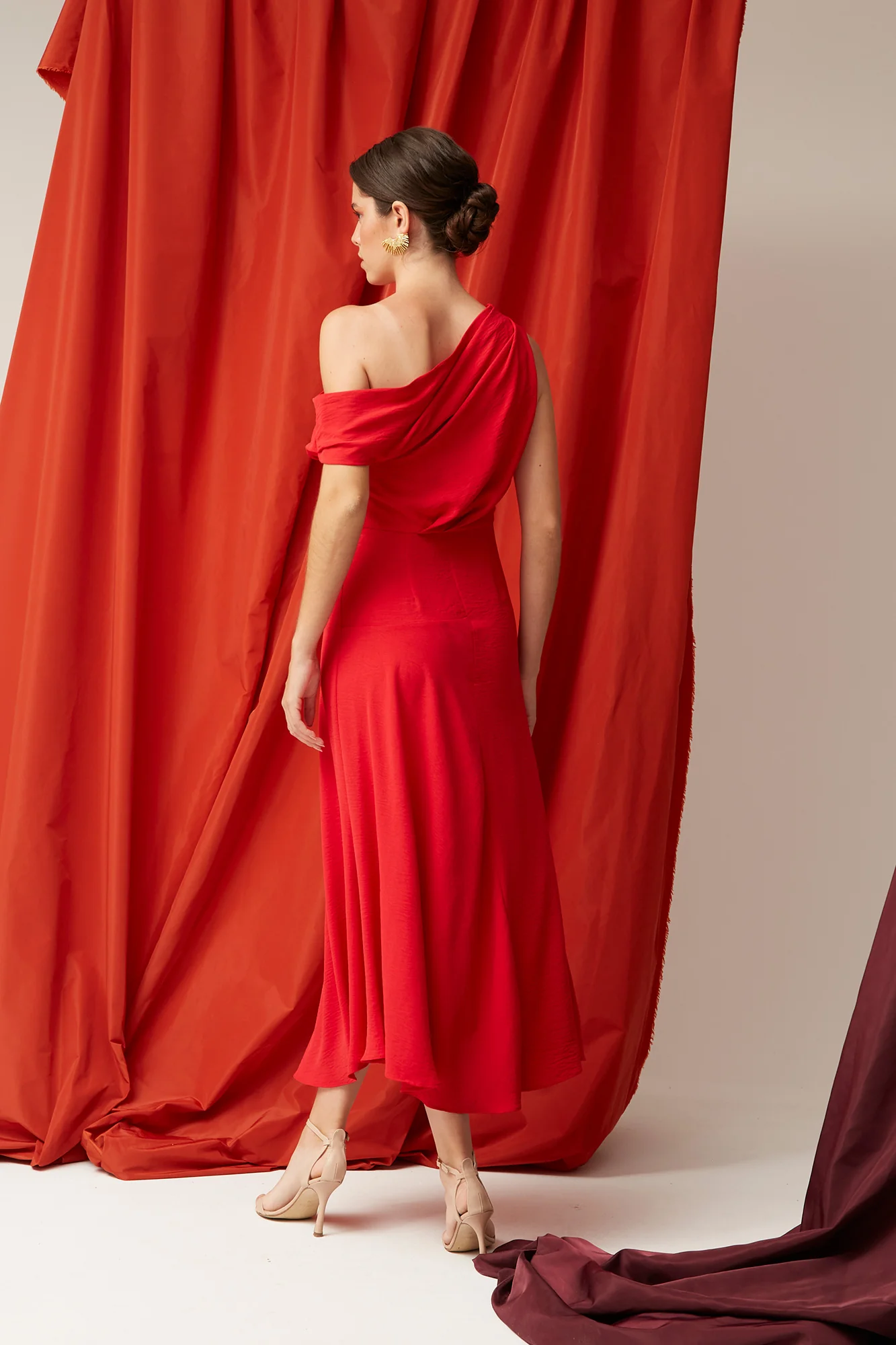 VESTIDO GISELA ROJO - Imagen 5