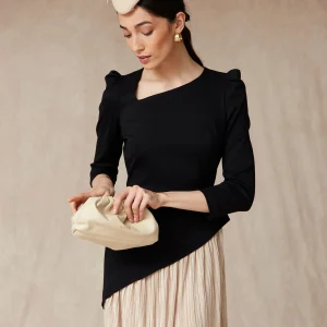 VESTIDO RAQUEL NEGRO/BEIGE