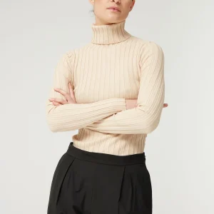 JERSEY CANALE ALTO BEIGE