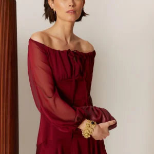 VESTIDO AINHOA BURDEOS