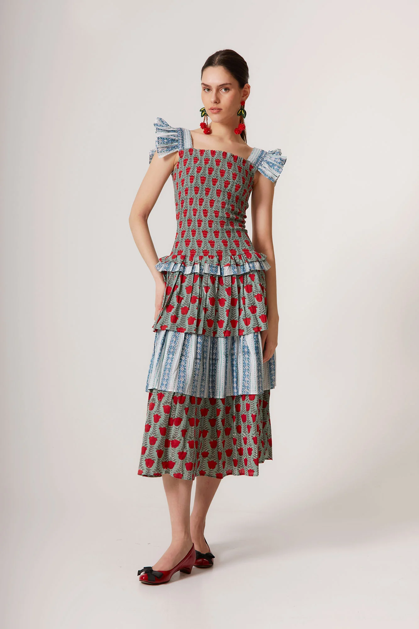 VESTIDO PERLINA FLORES MULTI