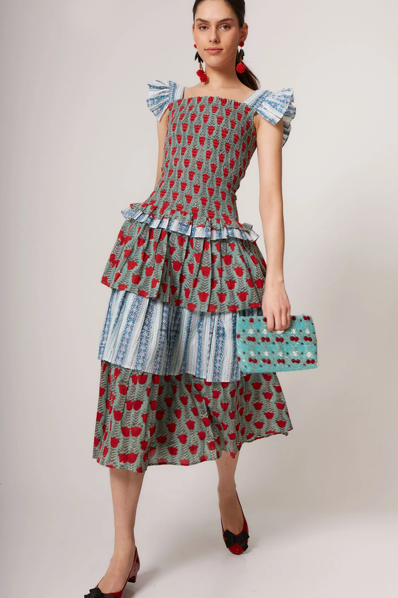 VESTIDO PERLINA FLORES MULTI - Imagen 3