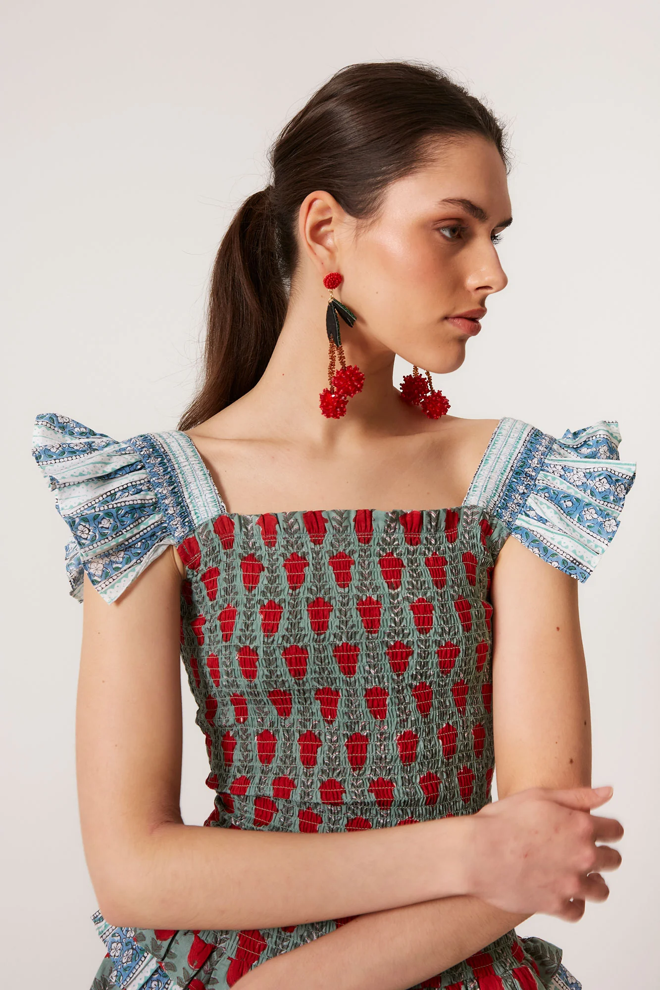 VESTIDO PERLINA FLORES MULTI - Imagen 6