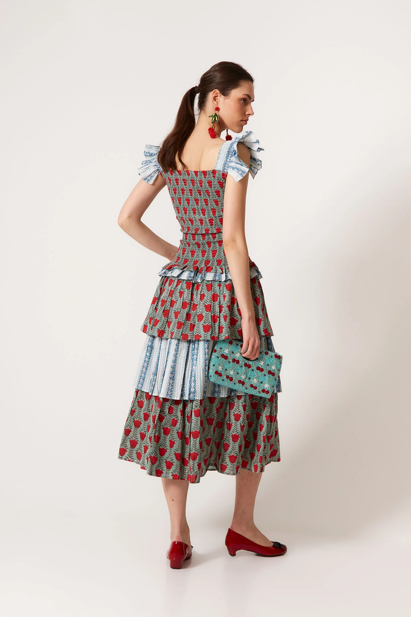 VESTIDO PERLINA FLORES MULTI - Imagen 7