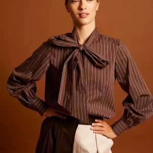 CAMISA MARÍA MARRON