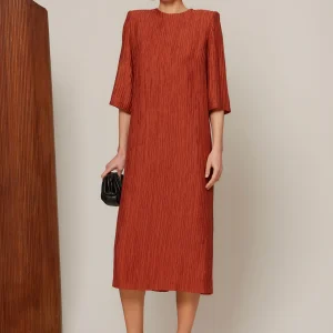 VESTIDO EVELINA TEJA