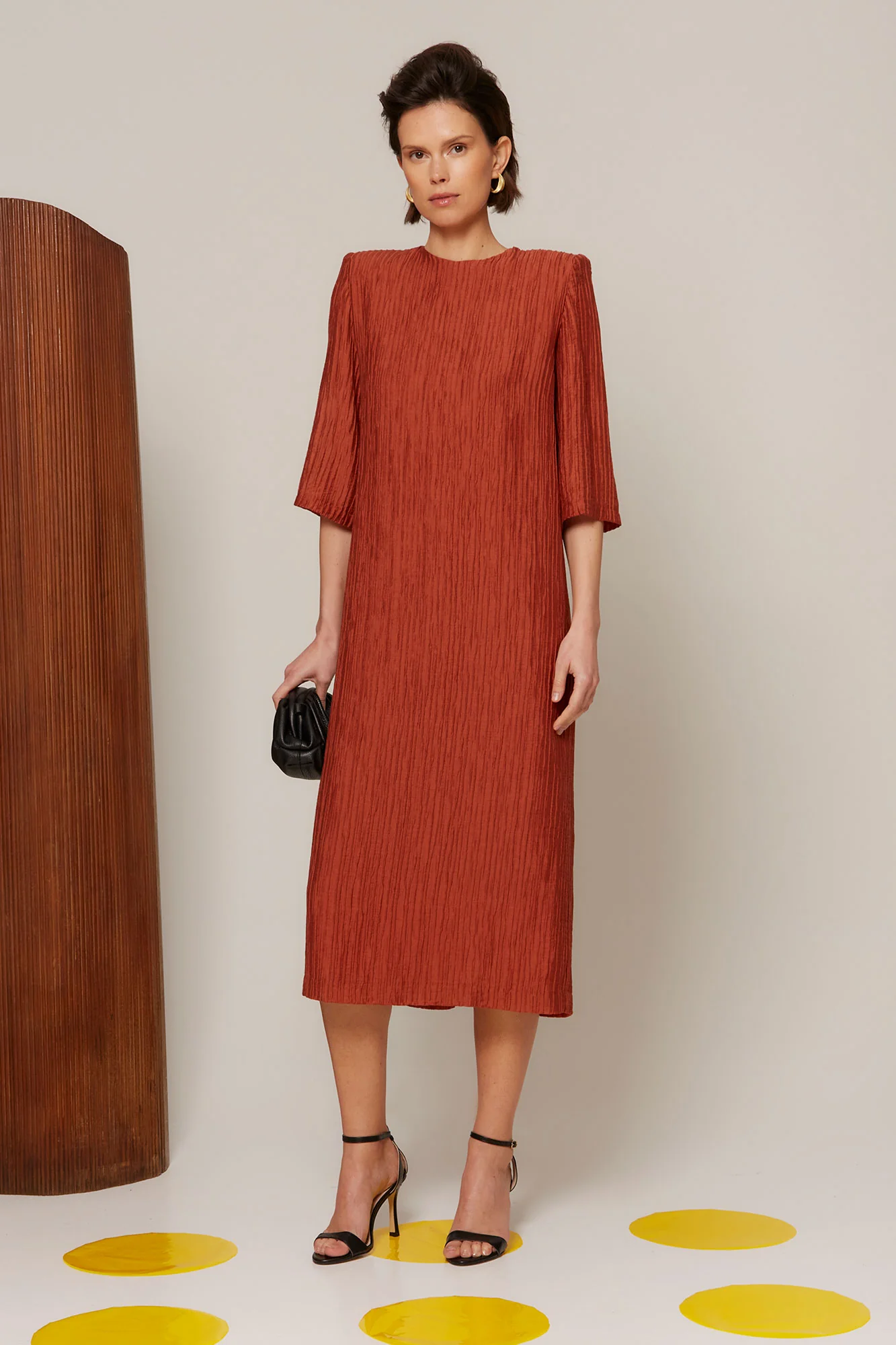 VESTIDO EVELINA TEJA