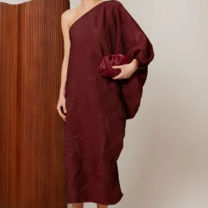 VESTIDO ORIANA GRANATE