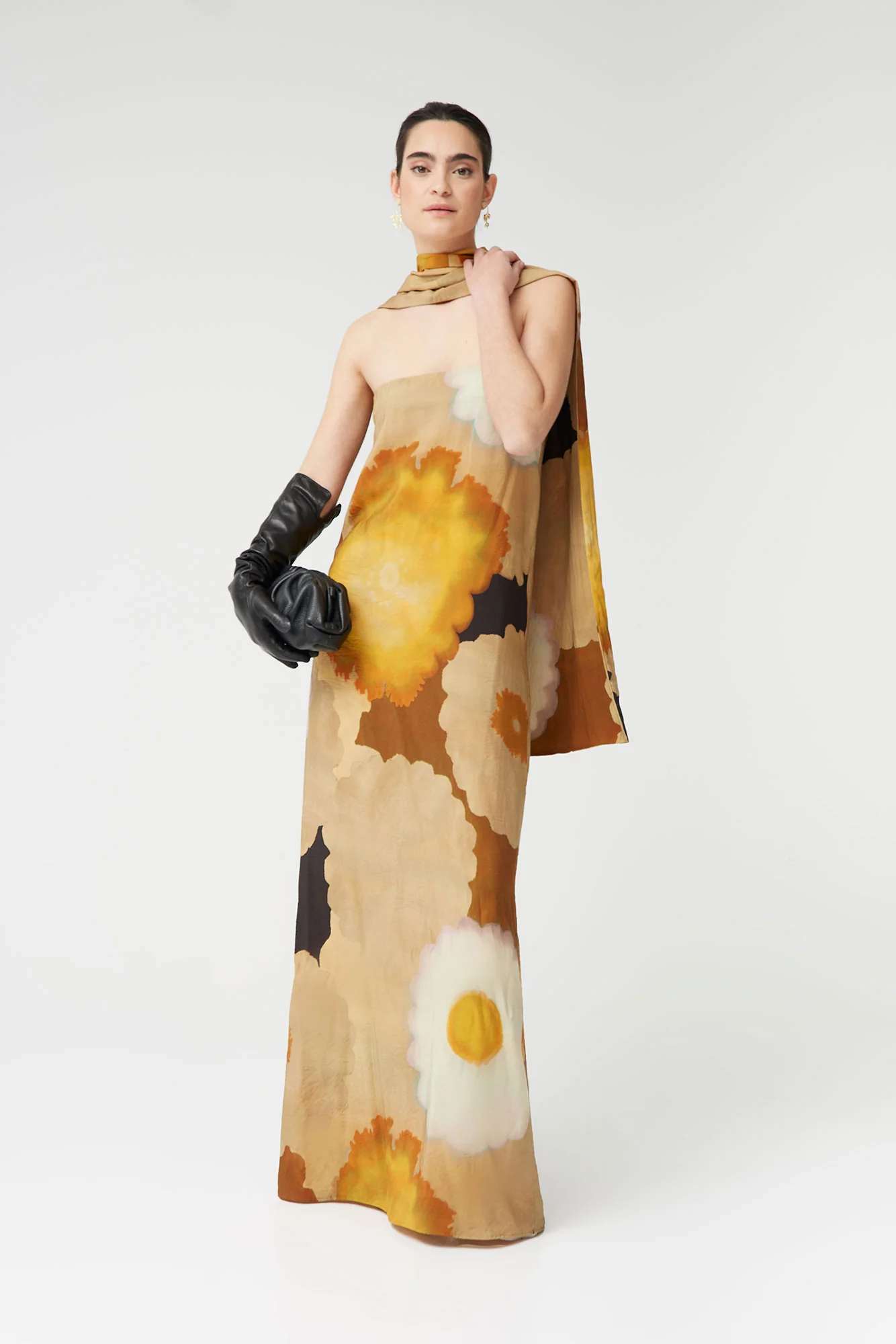 VESTIDO OLIVA MOSTAZA