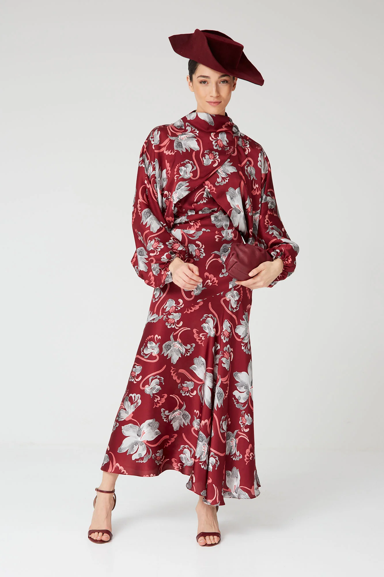 VESTIDO RUTH GRANATE