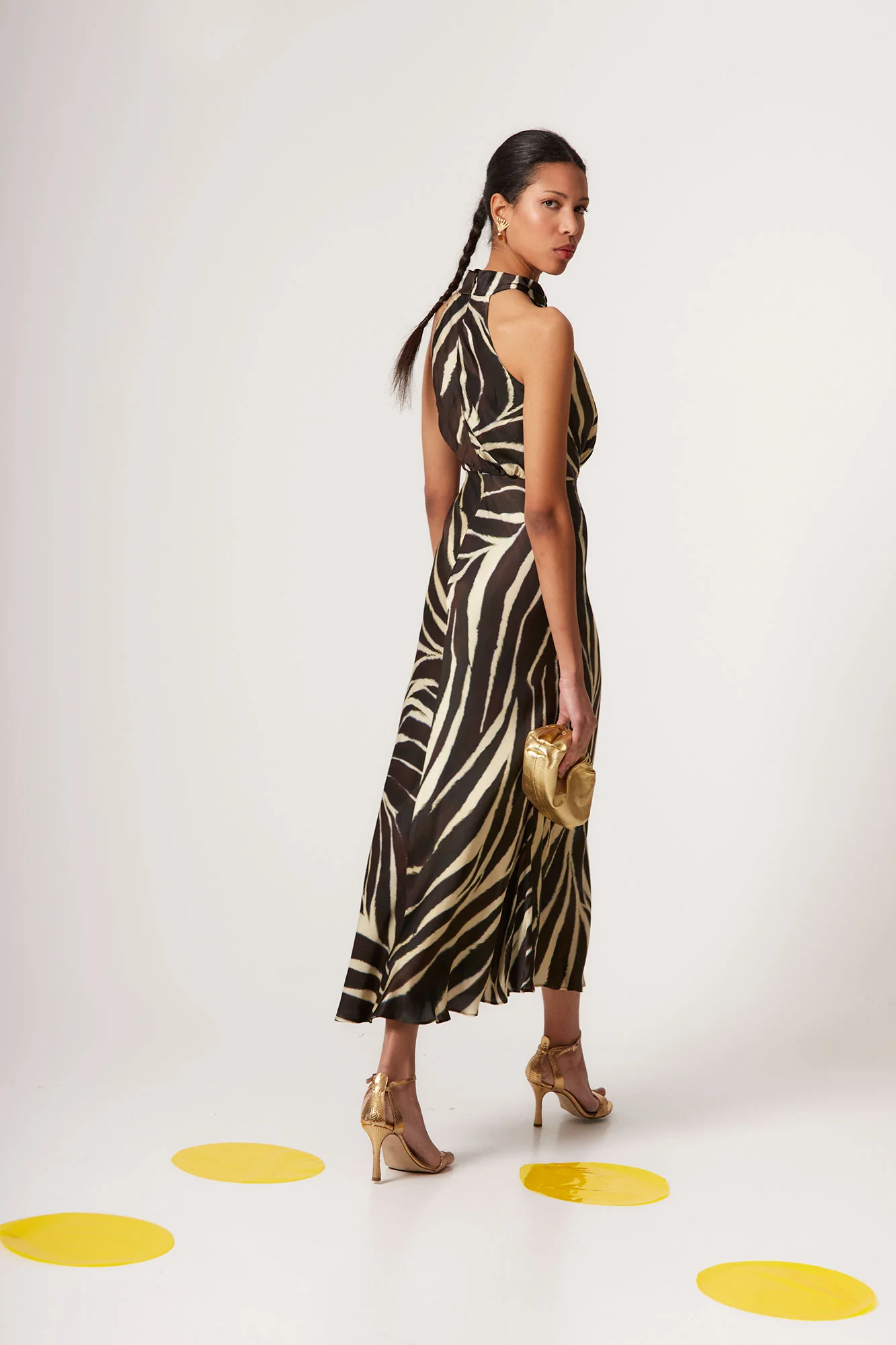 VESTIDO CELIA MARRON - Imagen 4