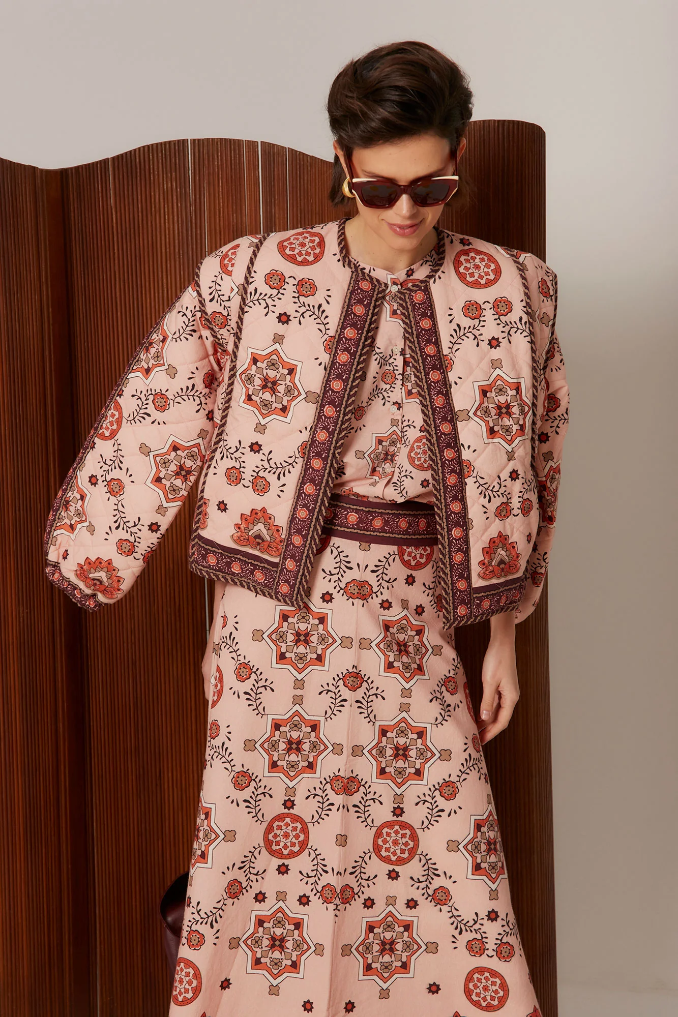 CHAQUETA MOSAICO ROSA - Imagen 4