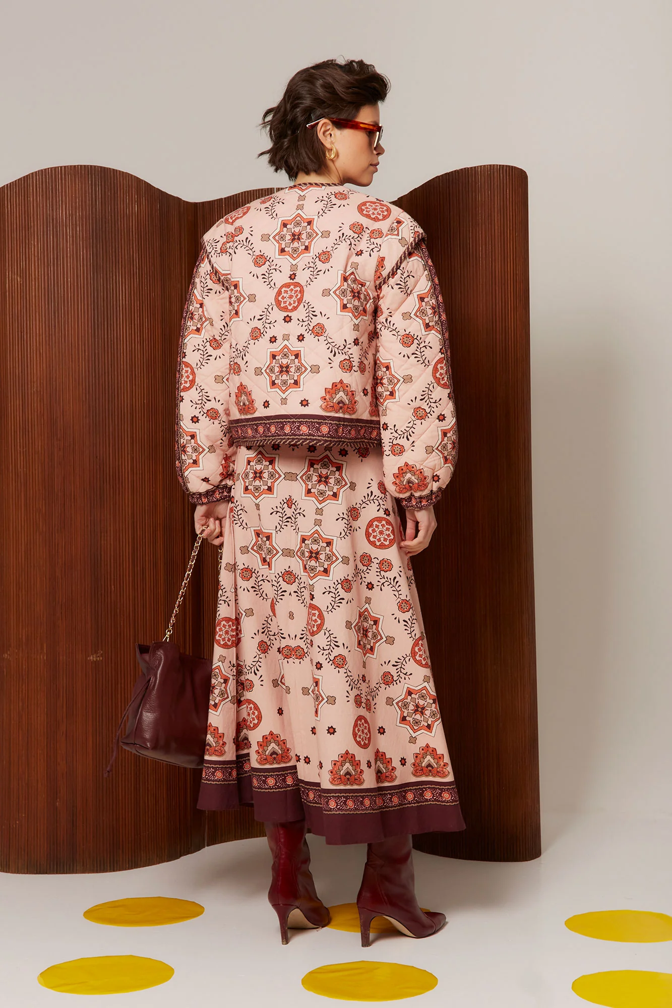 CHAQUETA MOSAICO ROSA - Imagen 5