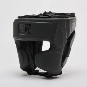 Casco Leone Edición Negra CS435 con Protector de Mejillas