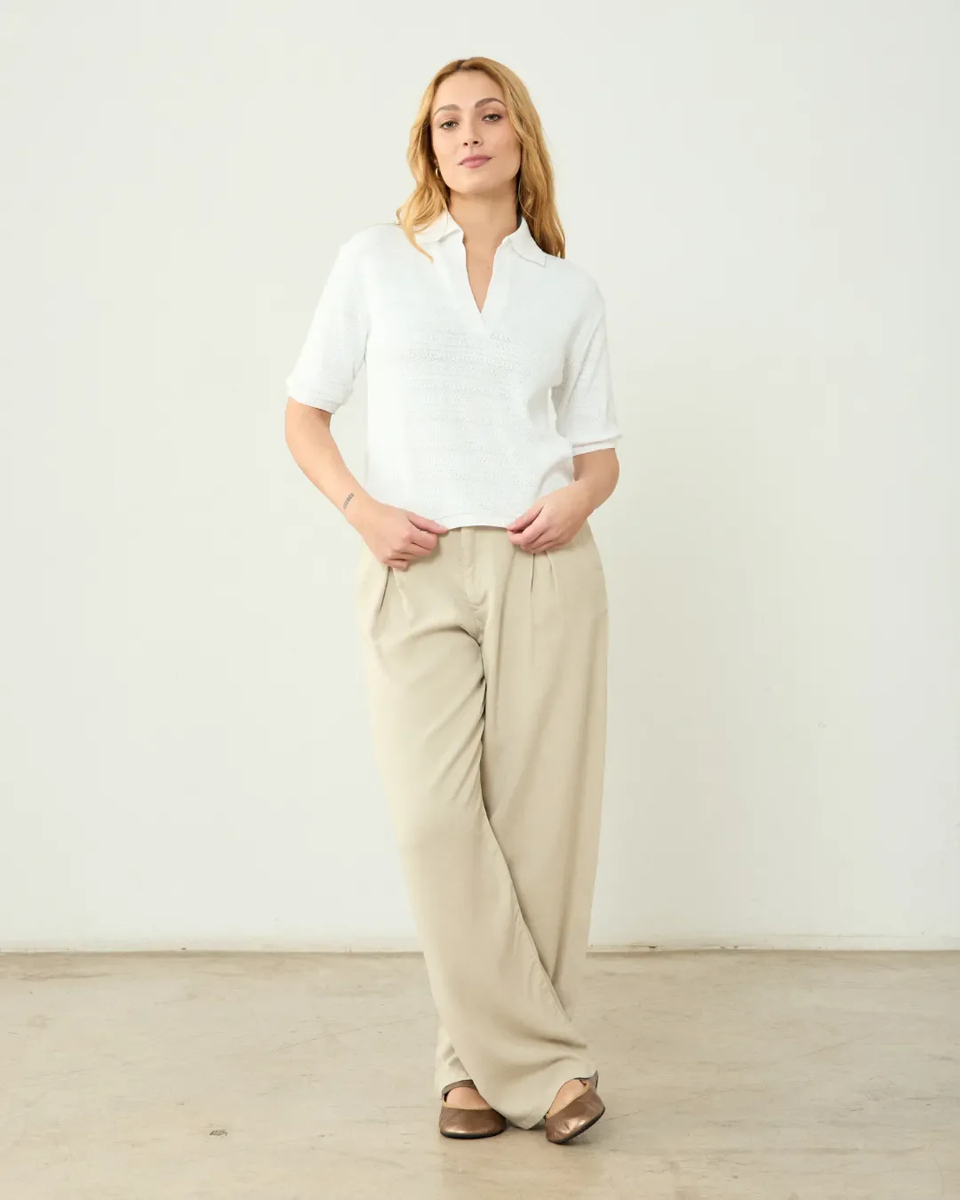 Pantalón Joana Beige