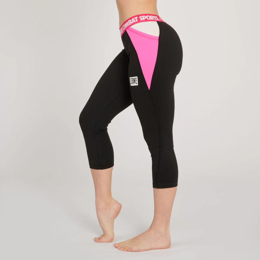 Leggings capri mujer Leone Logo Wacs ABX149 - Imagen 4