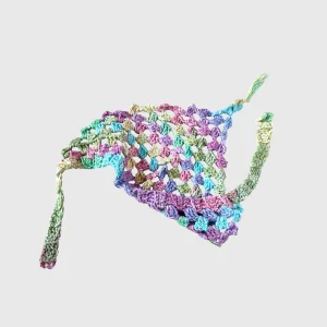 Bandana crochet arcoiris