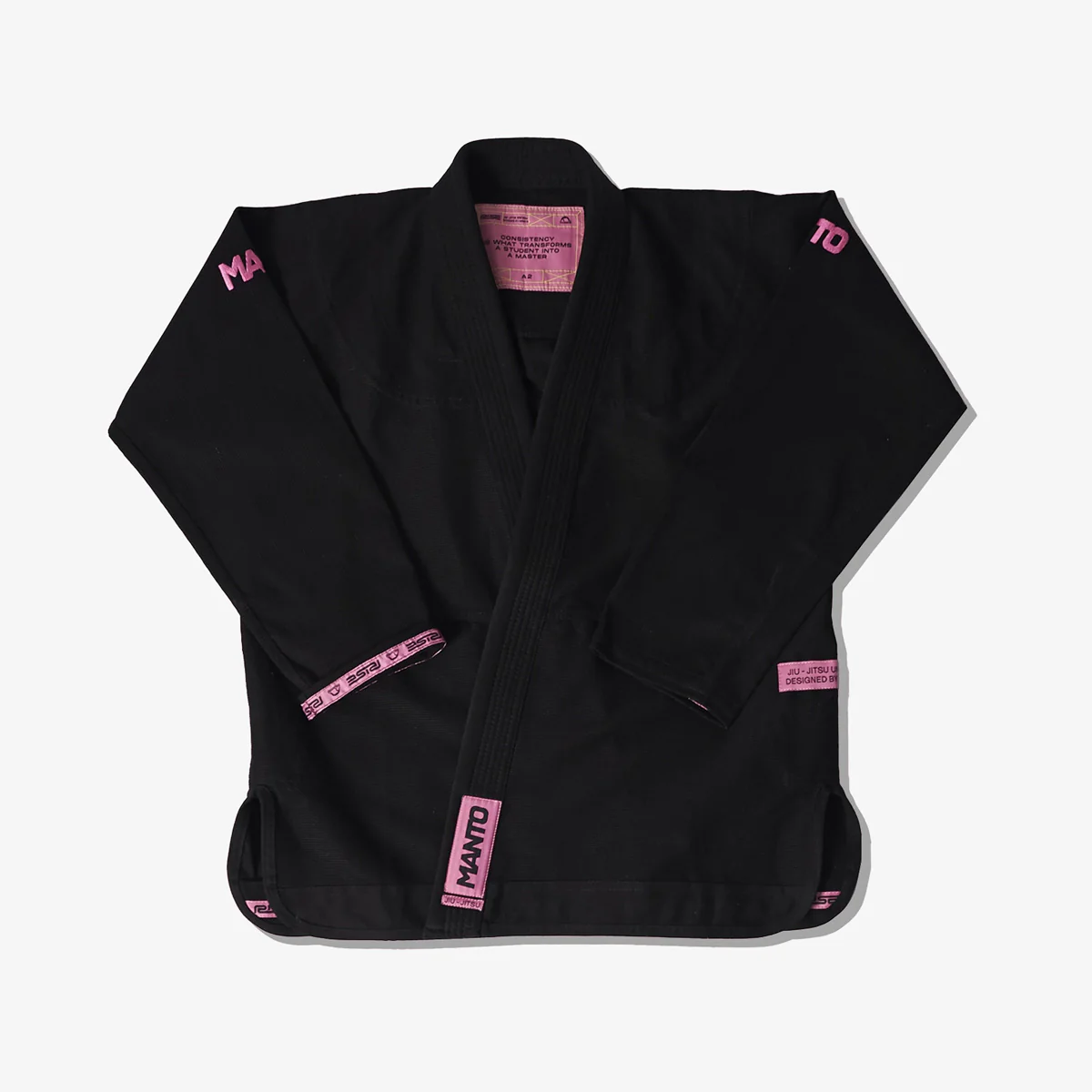 BJJ Gi Manto Rise 2.0 Negro-rosa