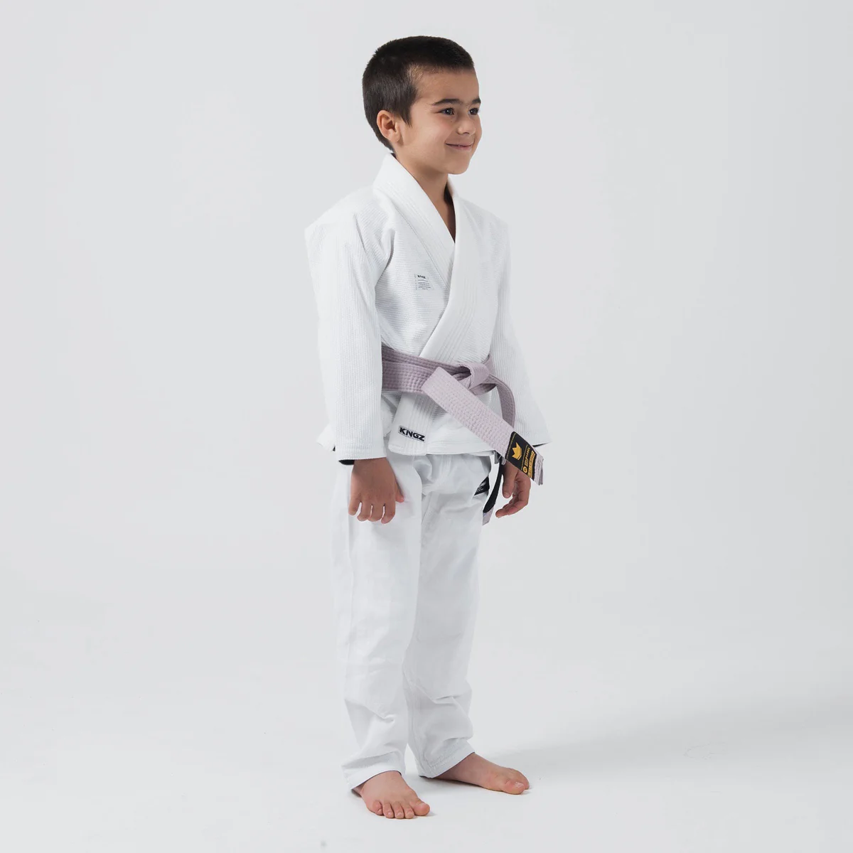 BJJ Gi niño Kingz Kore V2 IBJJF Blanco - Imagen 6