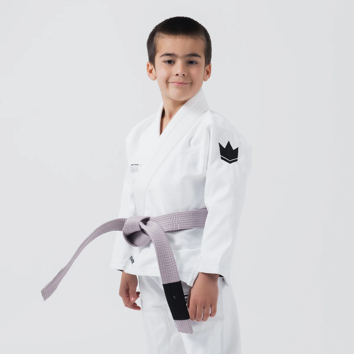 BJJ Gi niño Kingz Kore V2 IBJJF Blanco - Imagen 9