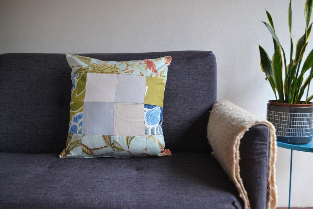 Funda de cojín: Botánica azul