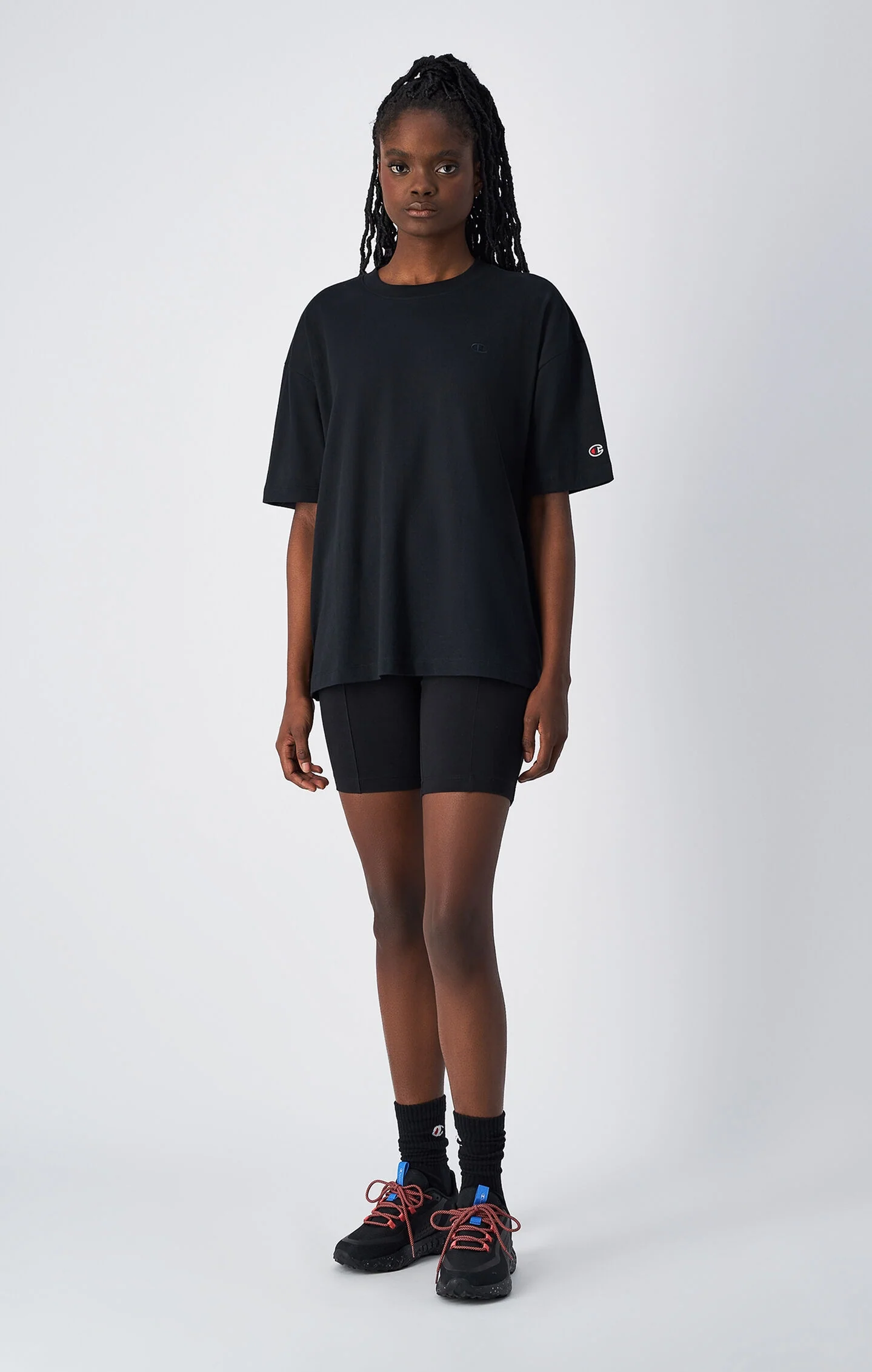 Women's Oversized Fit Light Short Sleeve Tee Icons - Imagen 3