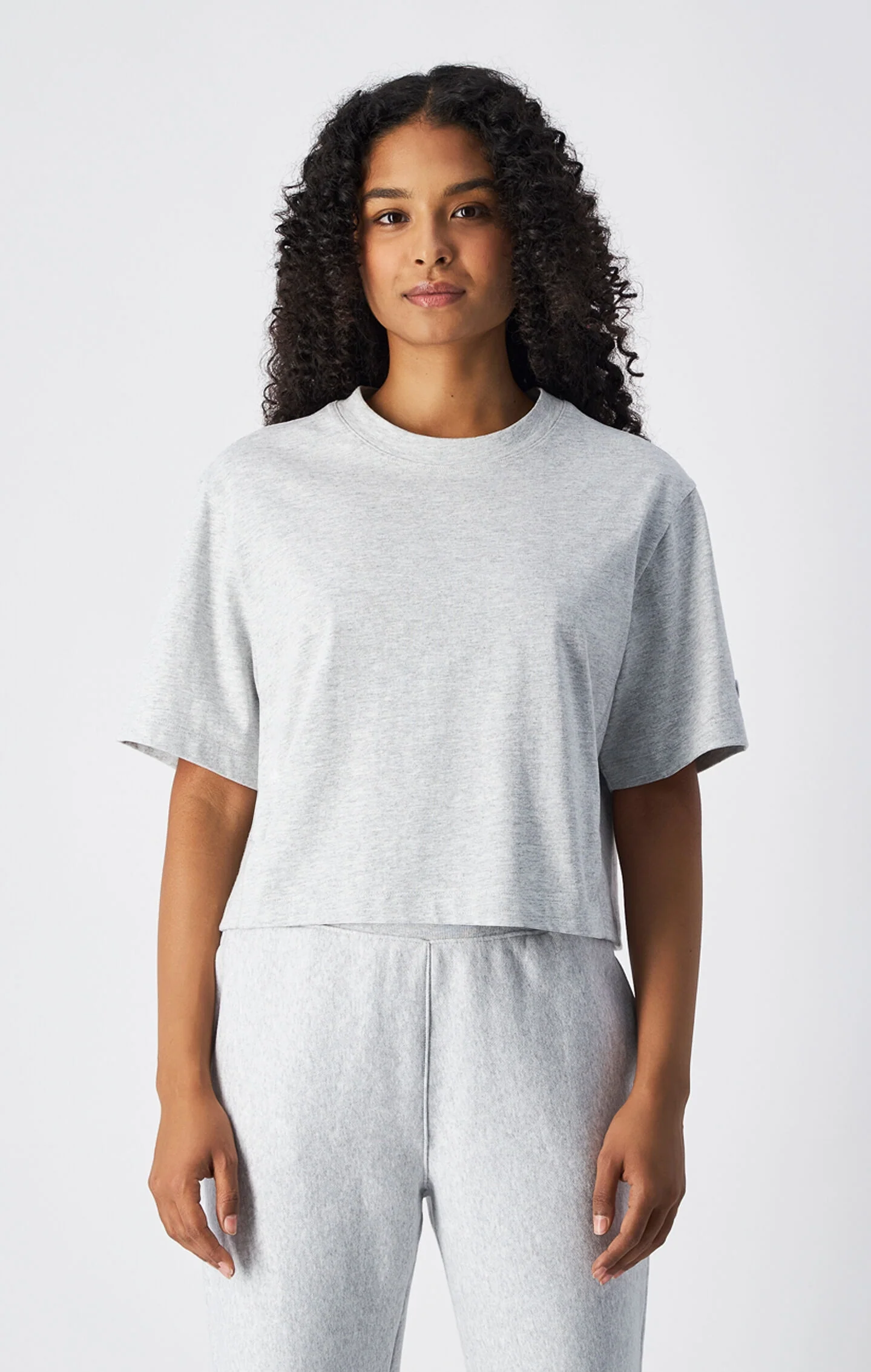 Cropped Women’s T-Shirt in Heavy Cotton Jersey
