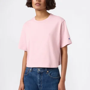 Cropped Women's T-Shirt in Heavy Cotton Jersey