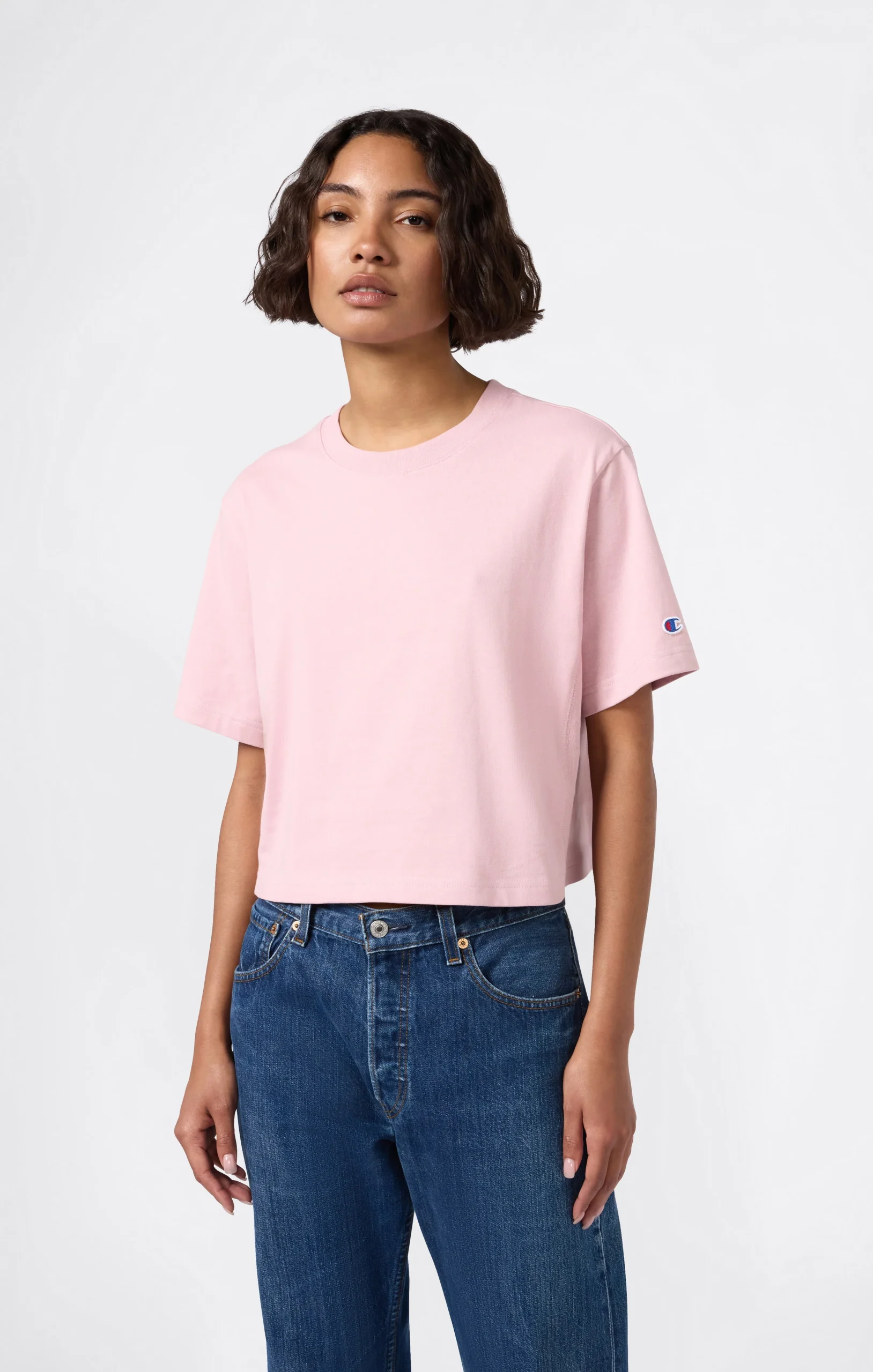Cropped Women’s T-Shirt in Heavy Cotton Jersey