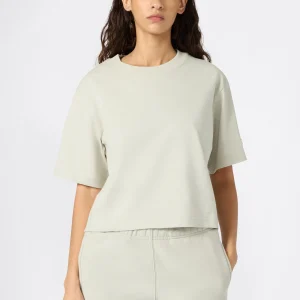 Cropped Women's T-Shirt in Heavy Cotton Jersey