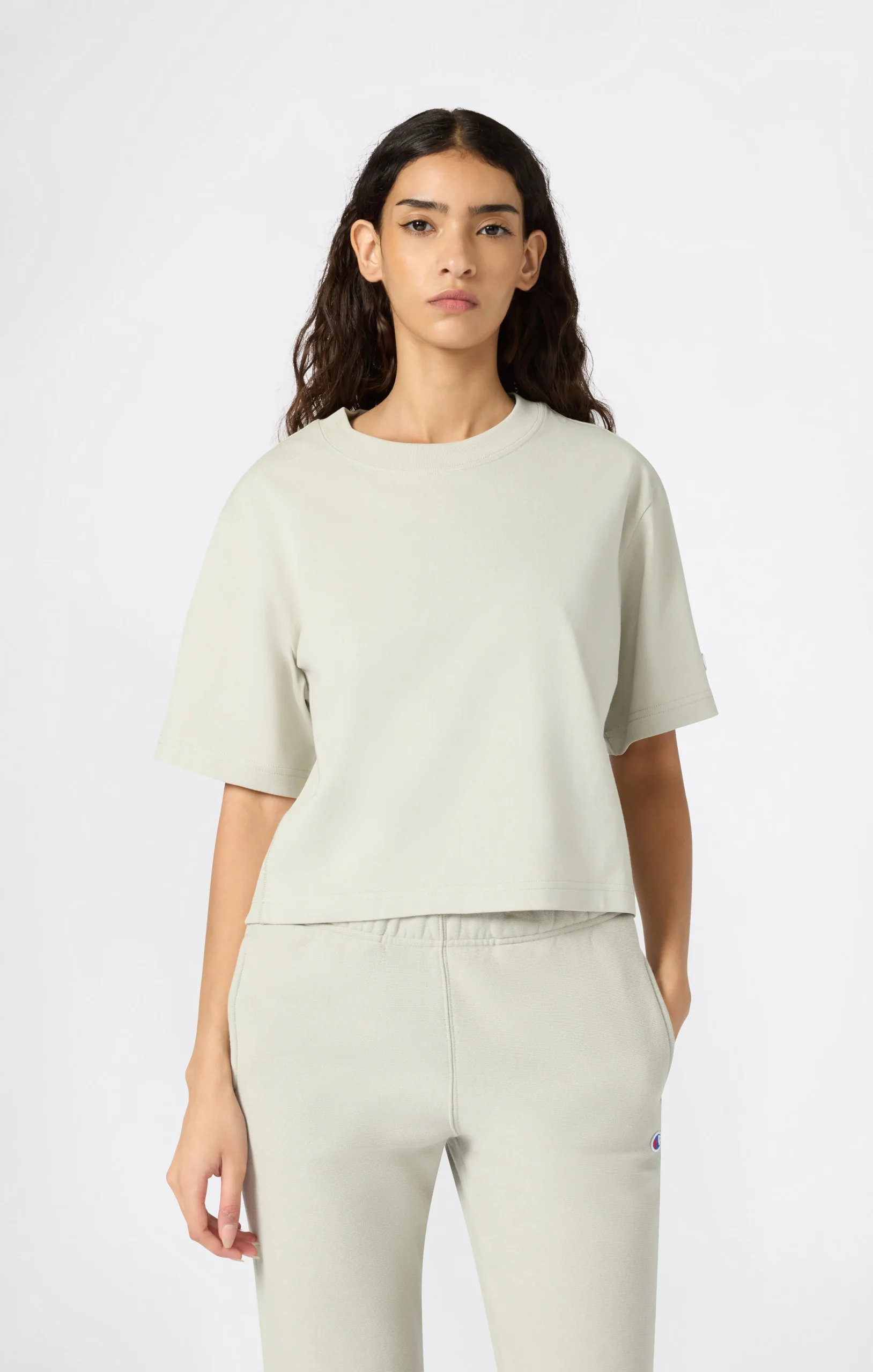 Cropped Women’s T-Shirt in Heavy Cotton Jersey