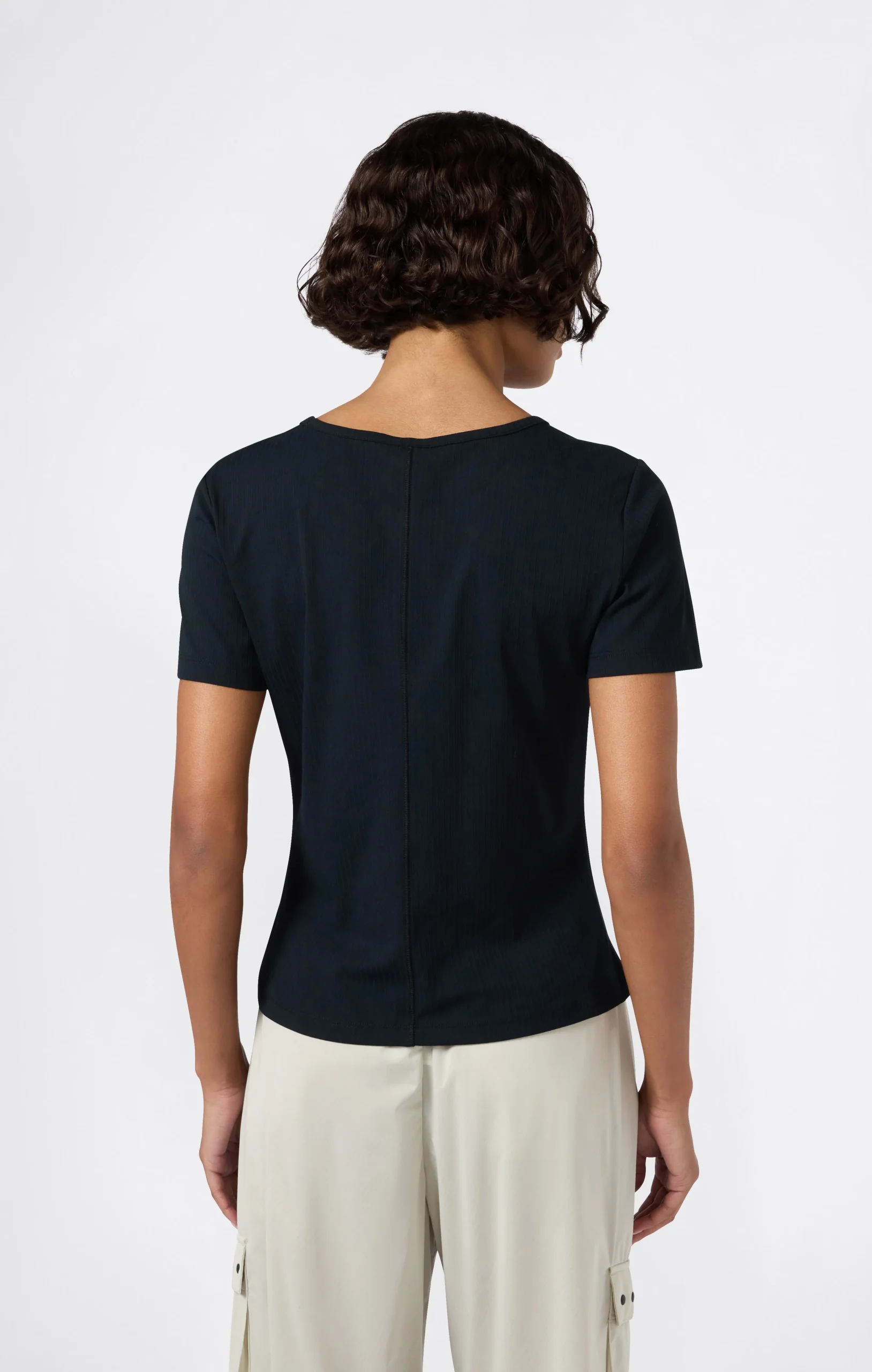 Women's Ribbed Slim Fit C-Tech T-Shirt - Imagen 6