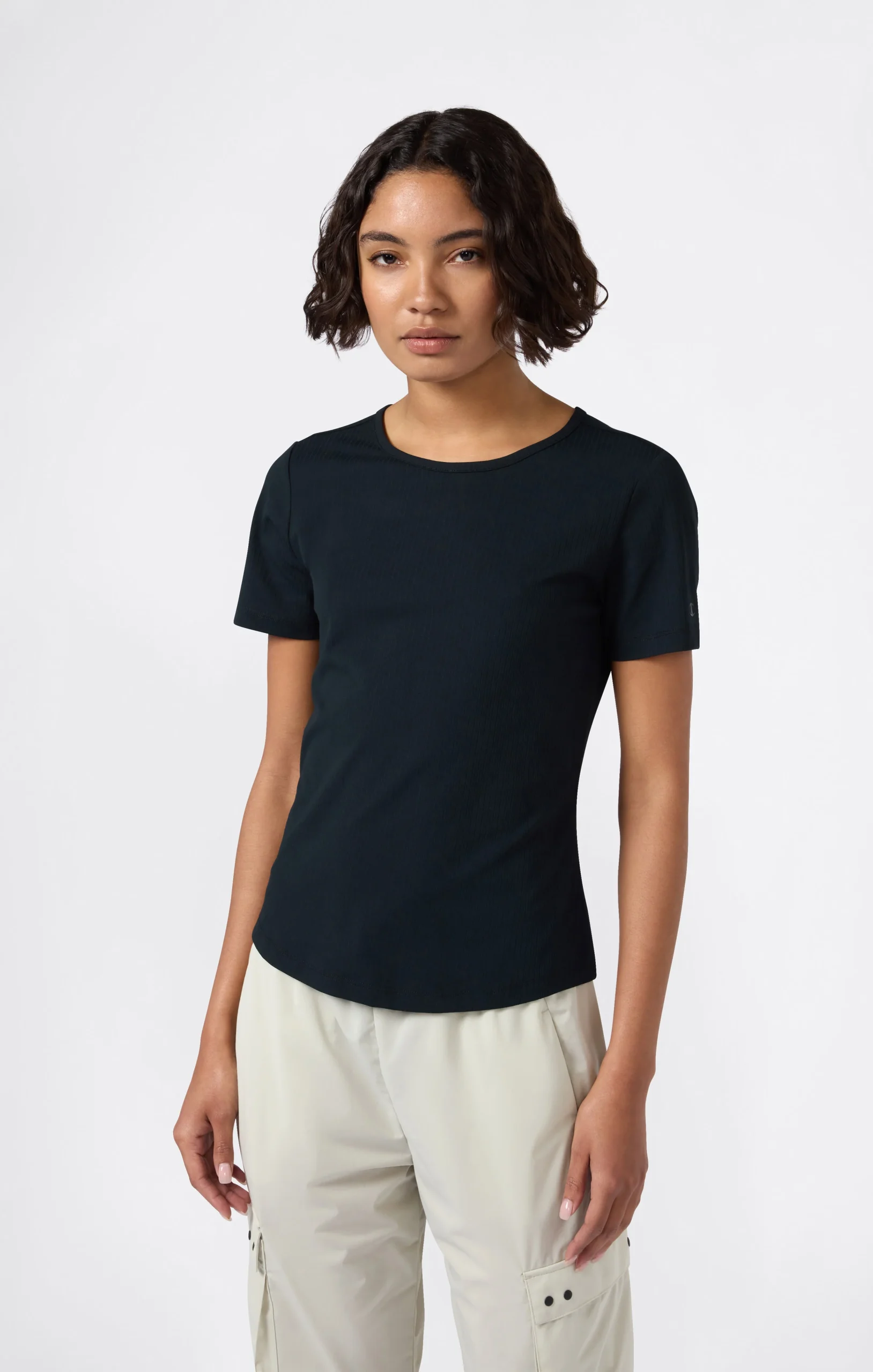 Women’s Ribbed Slim Fit C-Tech T-Shirt