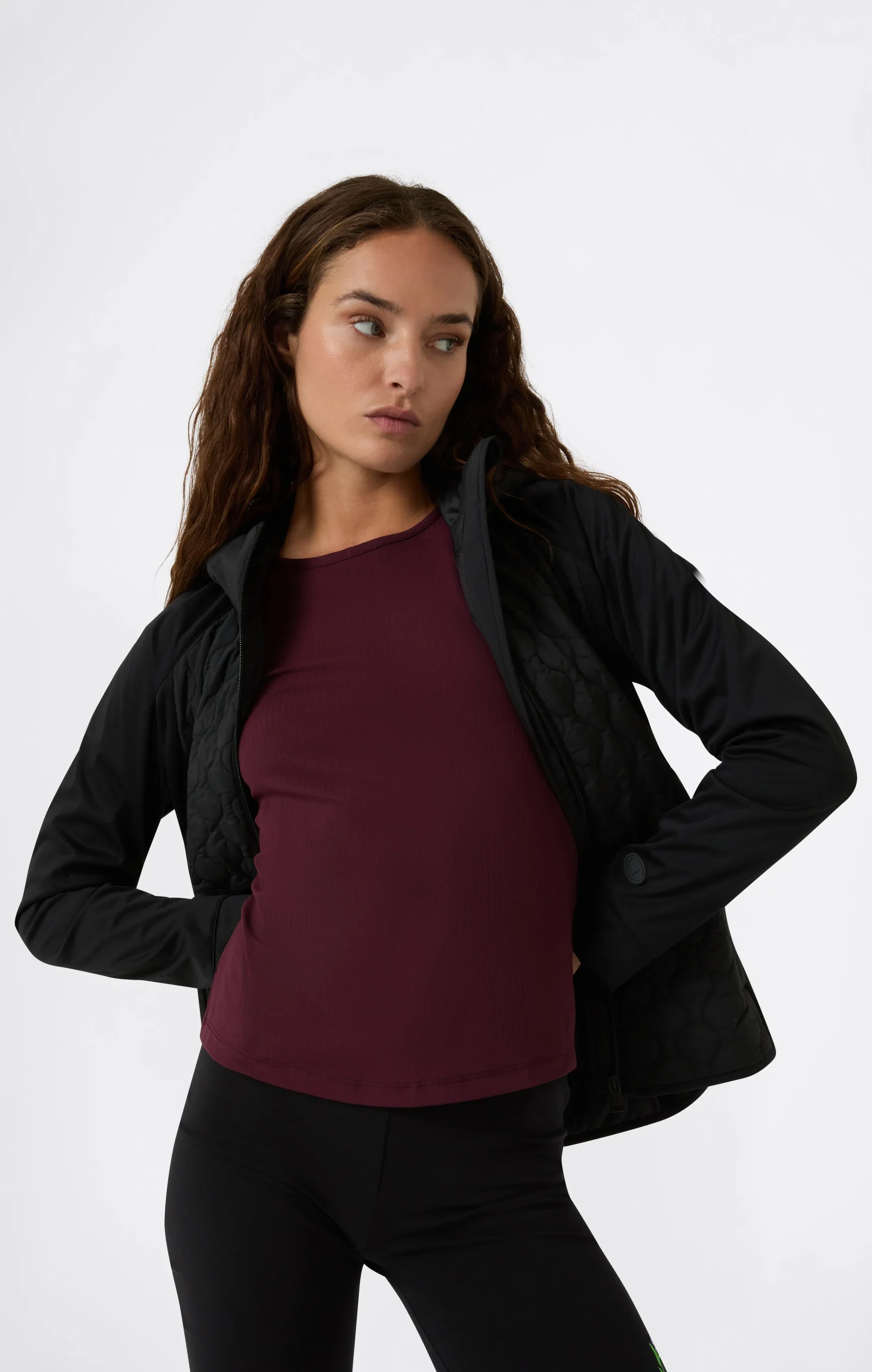 Women's Ribbed Slim Fit C-Tech T-Shirt - Imagen 4