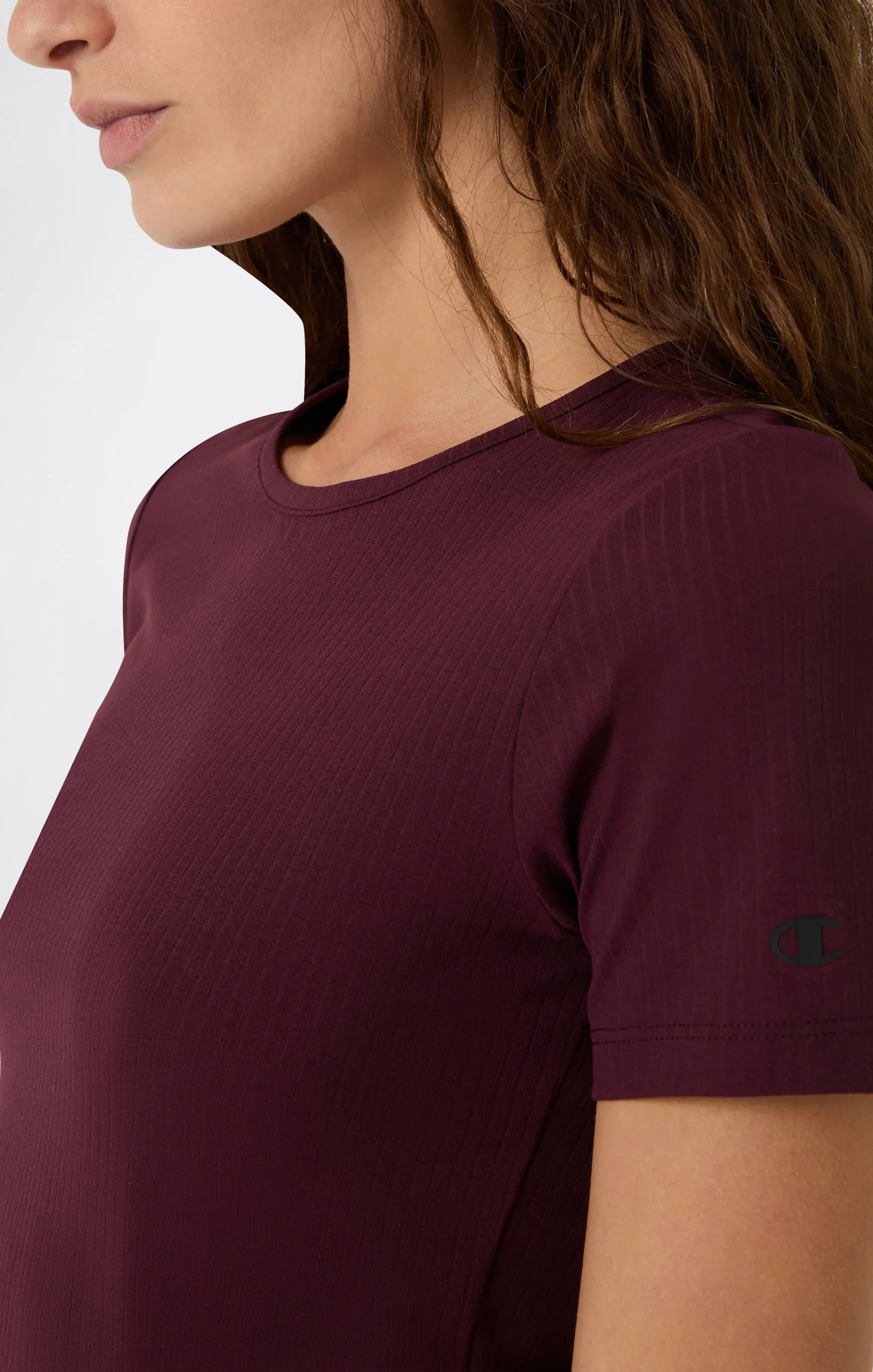 Women's Ribbed Slim Fit C-Tech T-Shirt - Imagen 5