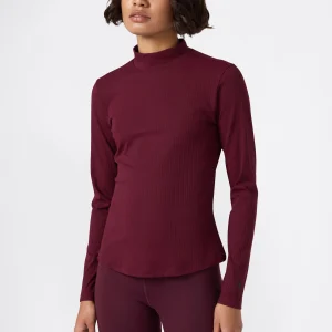 Women’s Long-Sleeve Ribbed Slim Fit C-Tech T-Shirt