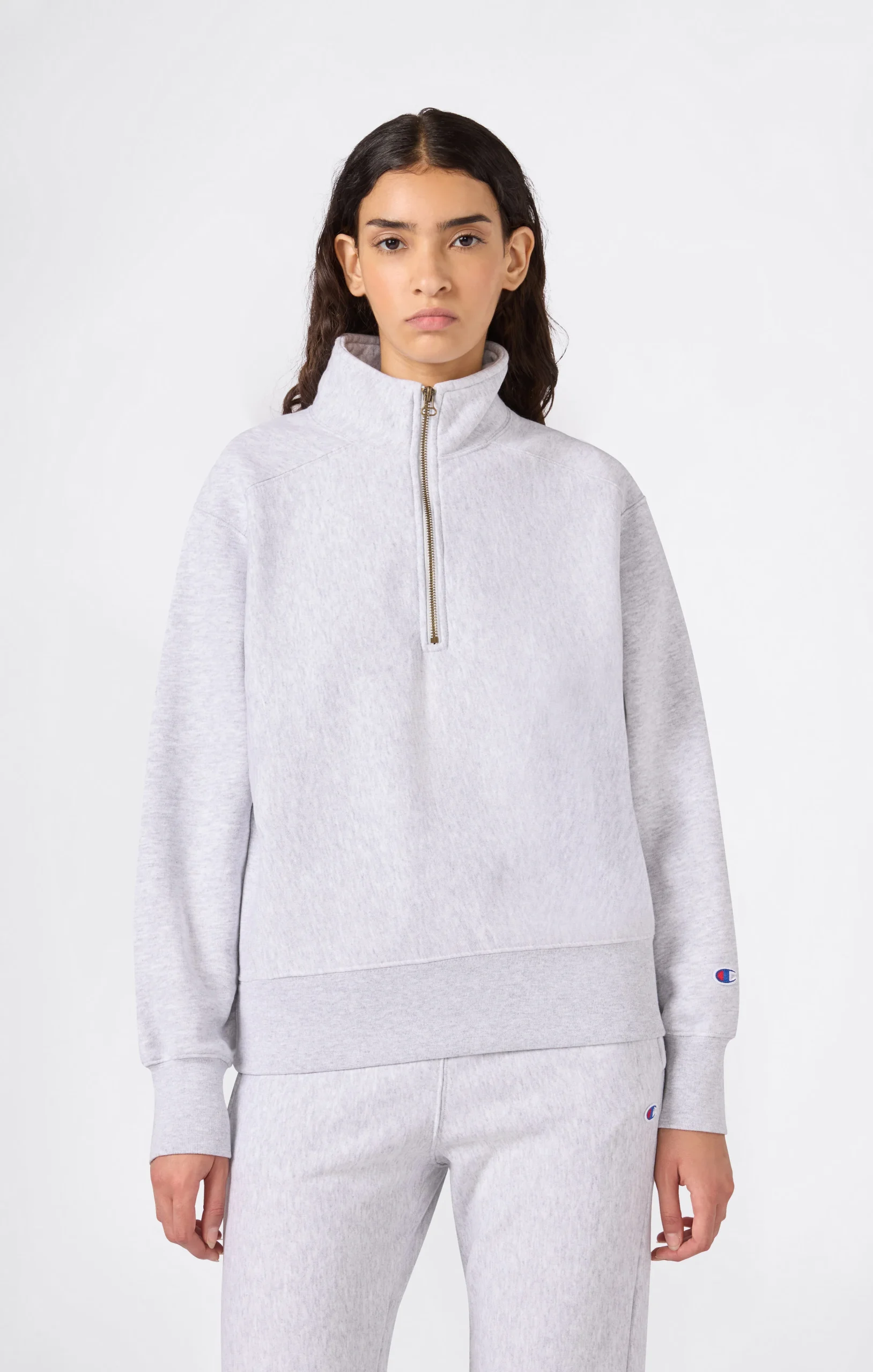 Women’s Heavyweight Half-Zip Fleece Sweatshirt Reverse Weave