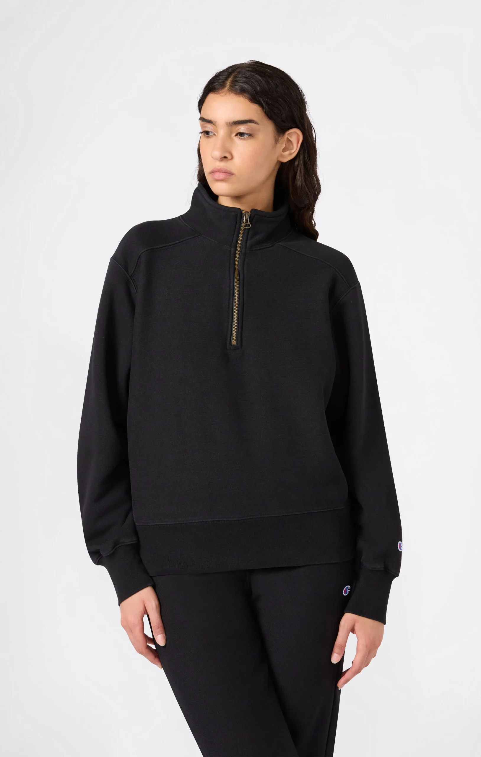 Women’s Heavyweight Half-Zip Fleece Sweatshirt Reverse Weave