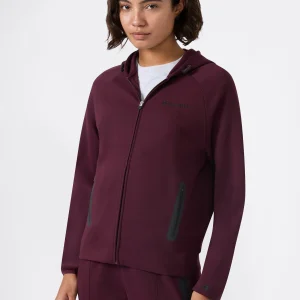 Women’s Full Zip Hoodie Stretch Poly-Cotton Sweatshirt C-Tech