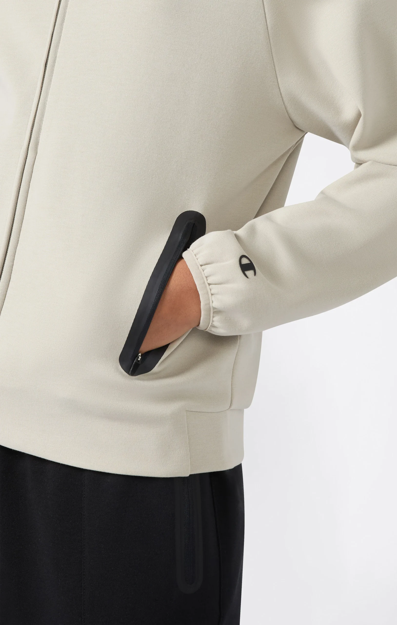 Women’s Full Zip Hoodie Stretch Poly-Cotton Sweatshirt C-Tech - Imagen 6