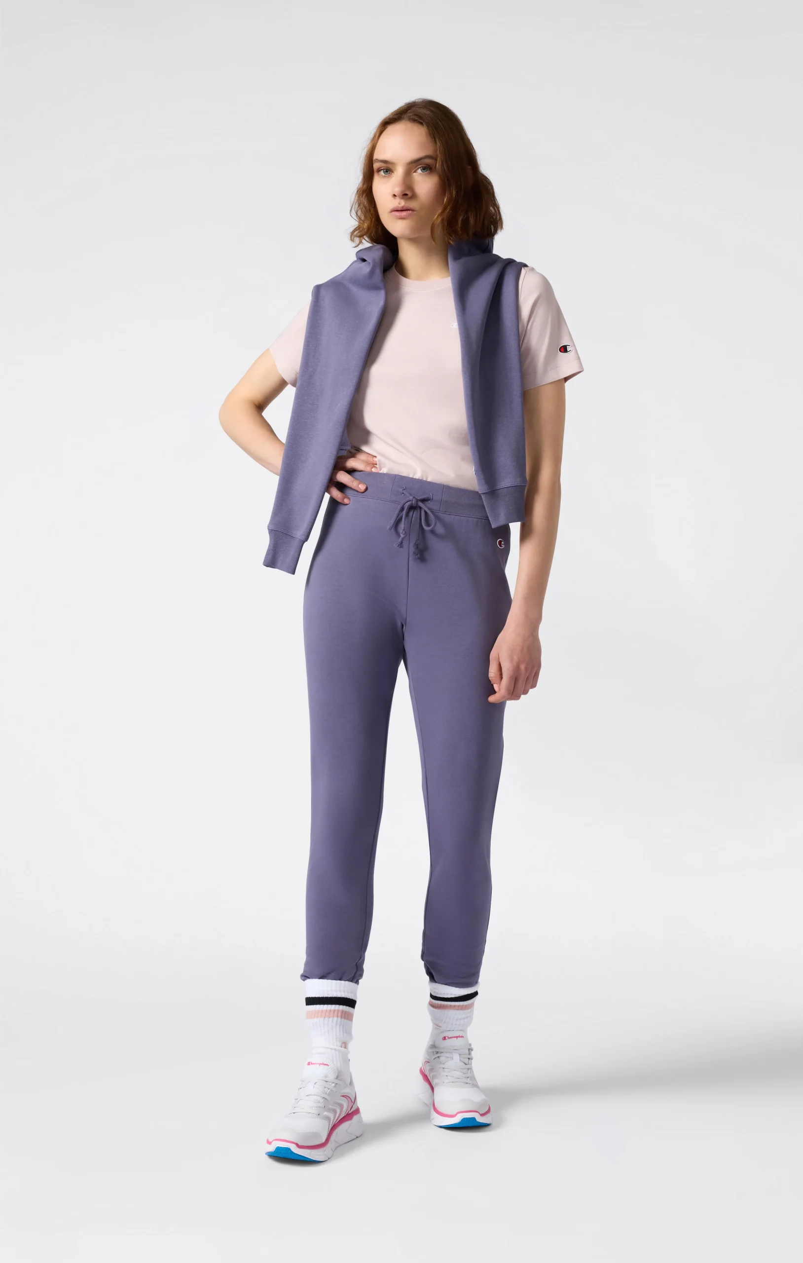 Women’s Rib Cuff Stretch Fleece Joggers Icons - Imagen 5