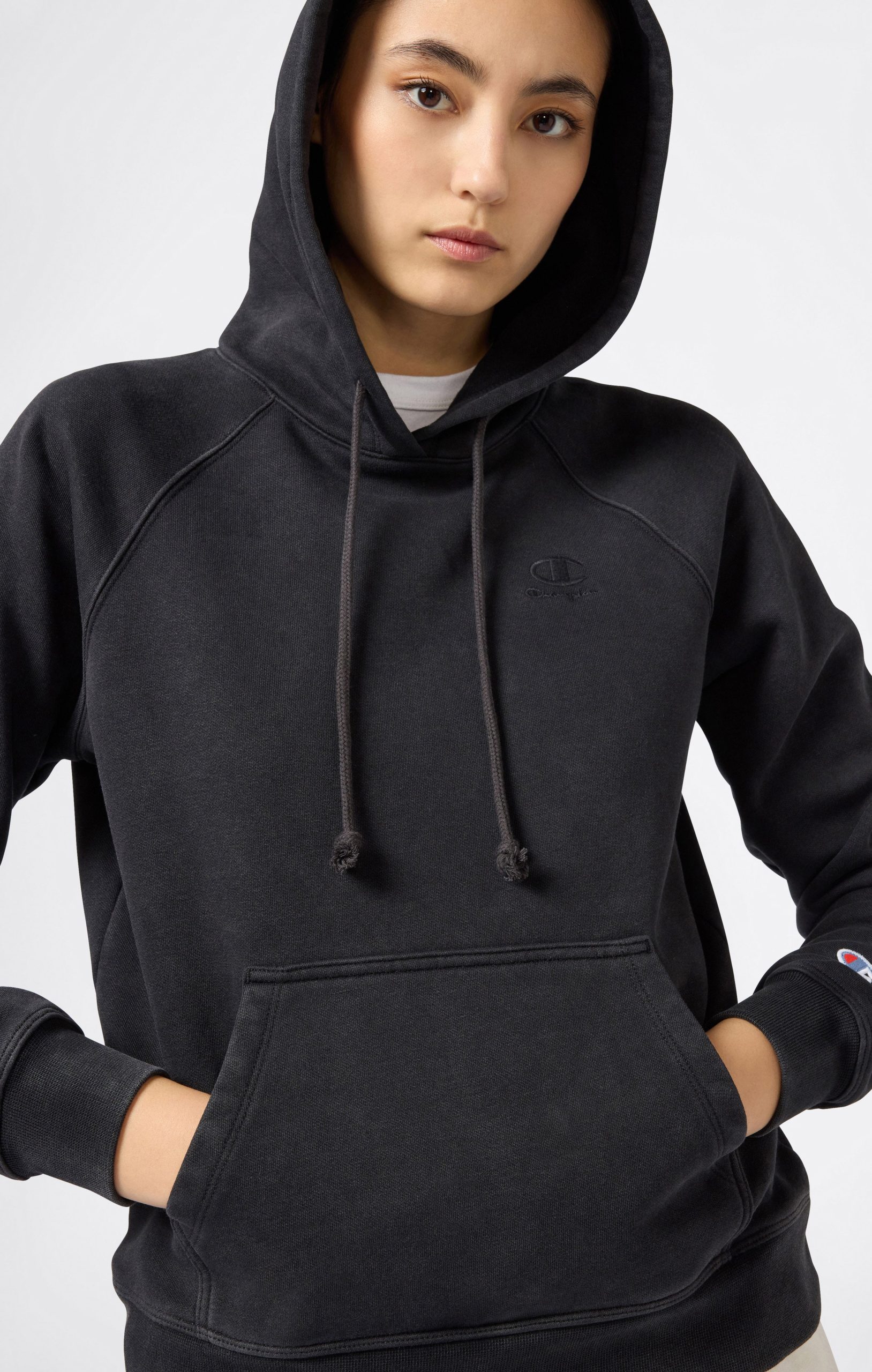 Women's Washed Fleece Hoodie Icons - Imagen 5