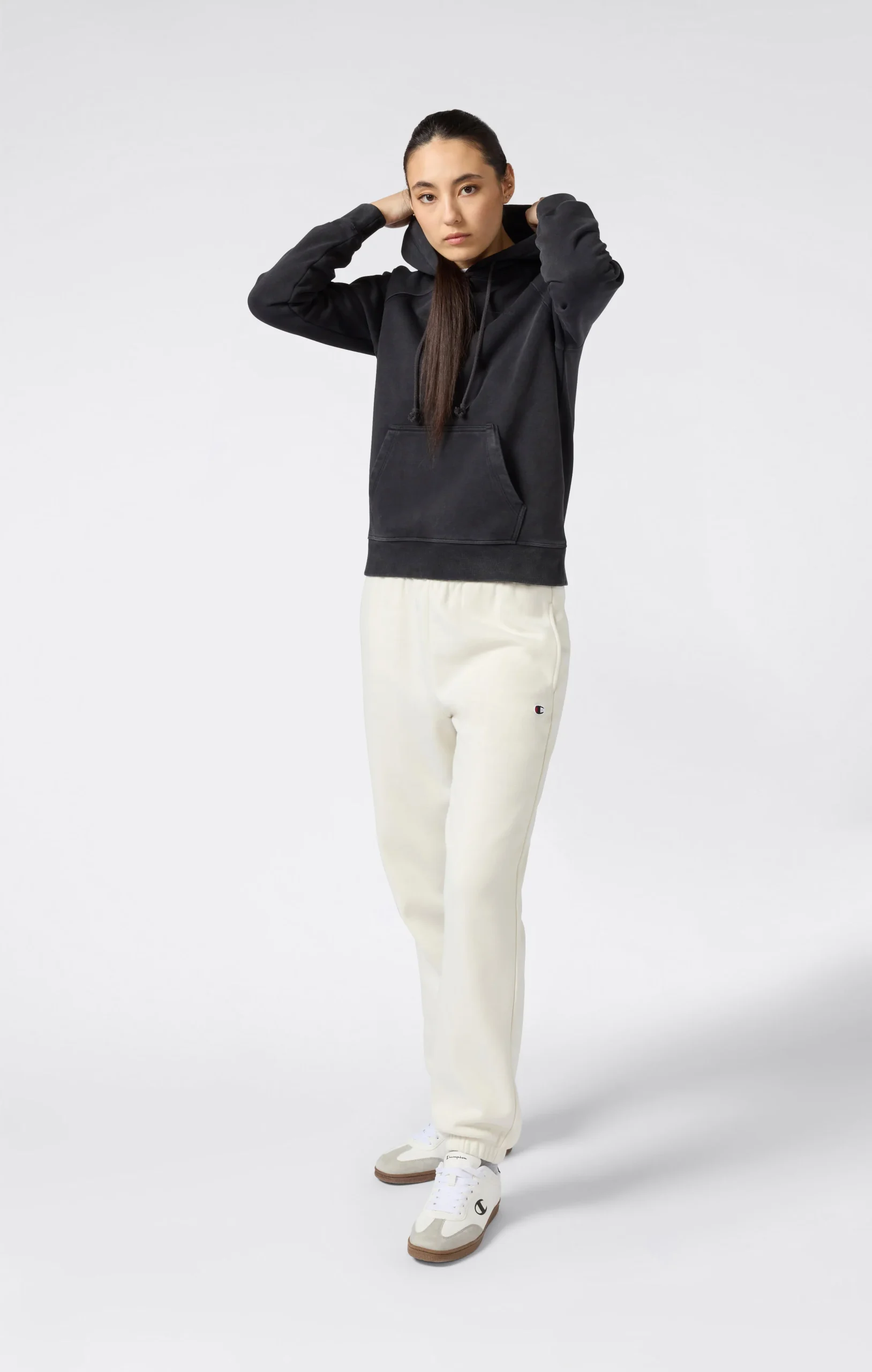 Women's Washed Fleece Hoodie Icons - Imagen 3