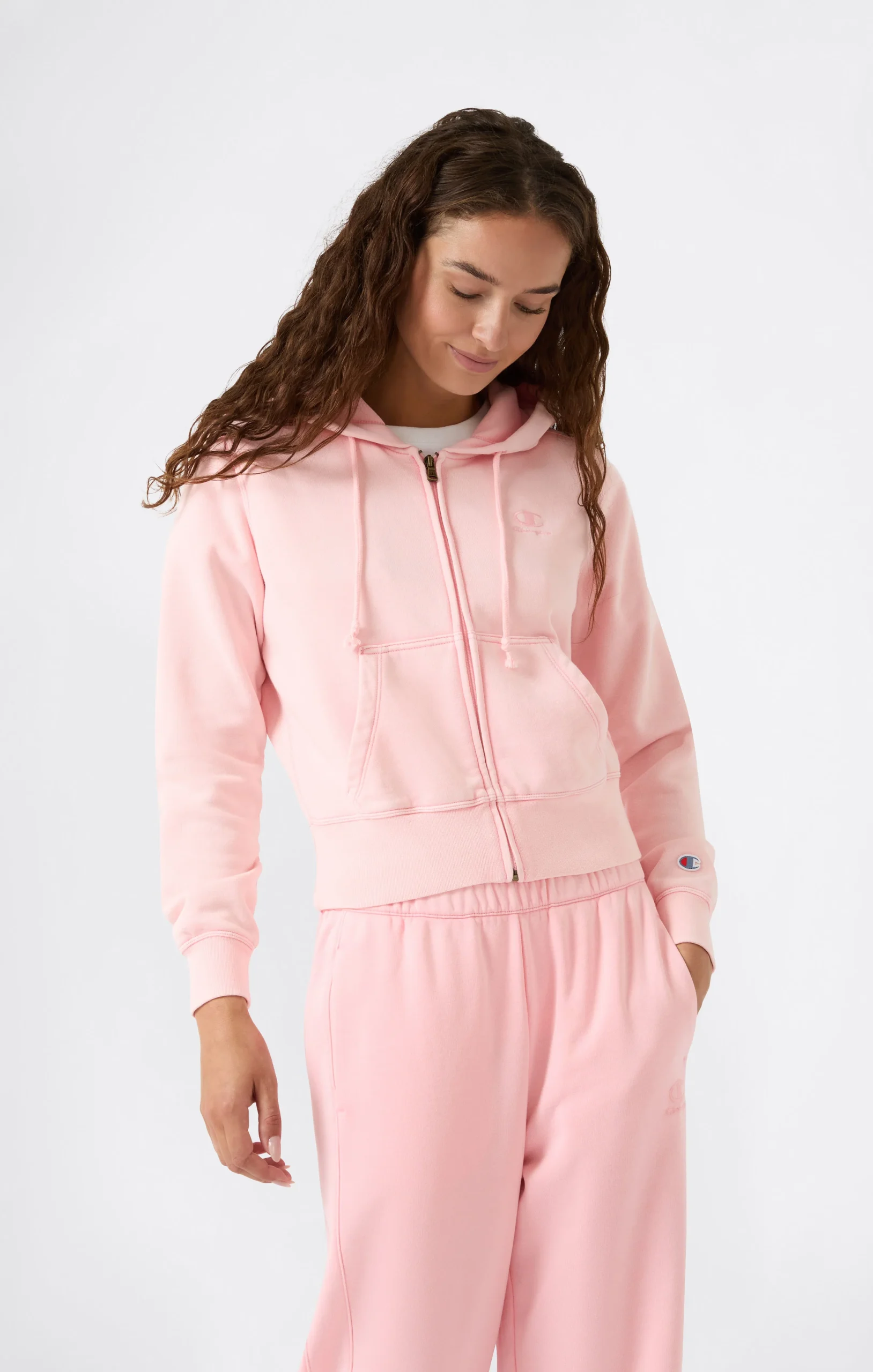 Women’s Washed Full Zip Fleece Hoodie Icons